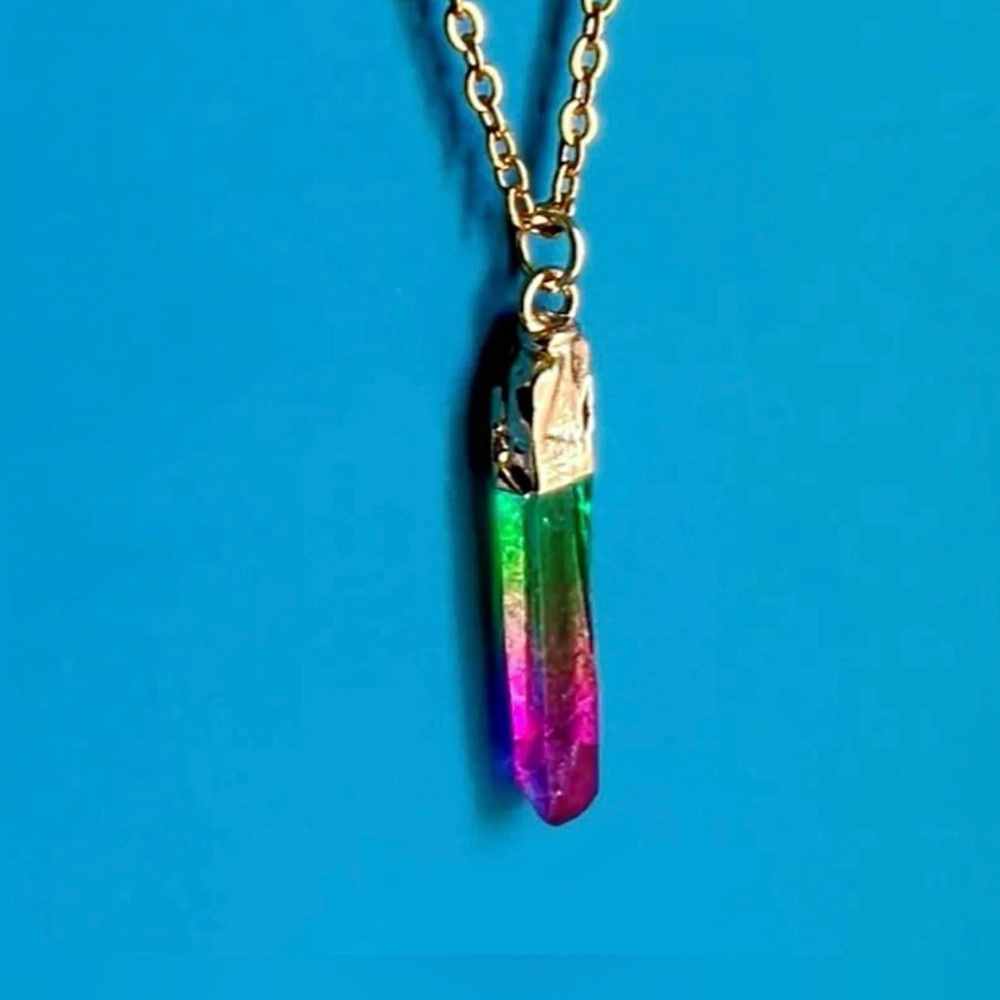 Rainbow Quartz Necklace